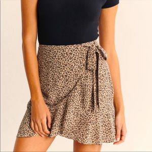 Abercrombie skirt in animal print
